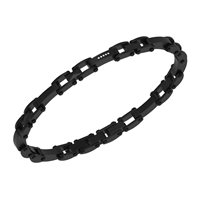 Armband Bikkembergs Herr in Stahl Diamante 0.05 Ct PERB05BB - PERB05BB